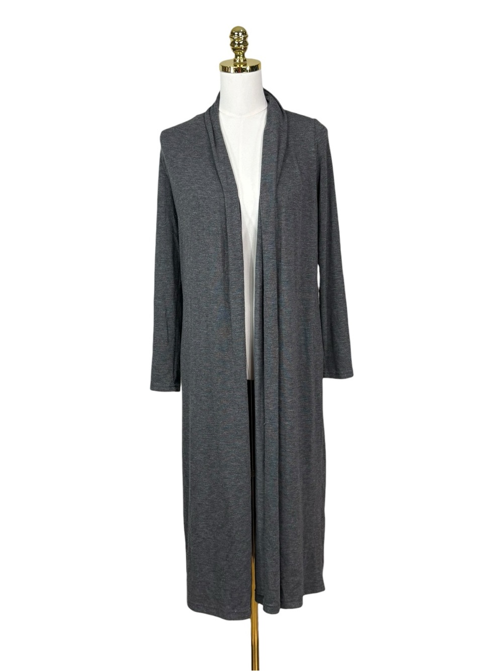 Woman’s Michael Stars lightweight gray open front duster cardigan size XS